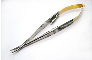 [KASCO] 50-3712G 골드 카스트로비조 니들 홀더 커브 (Gold Castroviejo Needle Holders Curved)
