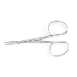 MH18-1415 Iris Scissors, 4&quot;(10.2cm), straight, standard pattern, ribbon-type [안과가위 직]