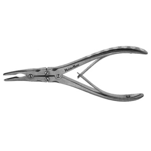 MH19-844 BEYER Rongeur, 7&quot;(17.8cm), double action, slightly curved jaws 3.5mm wide