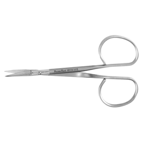 MH18-1416 Iris Scissors, 4&quot;(10.2cm), curved, standard pattern, ribbon-type [안과가위 곡]